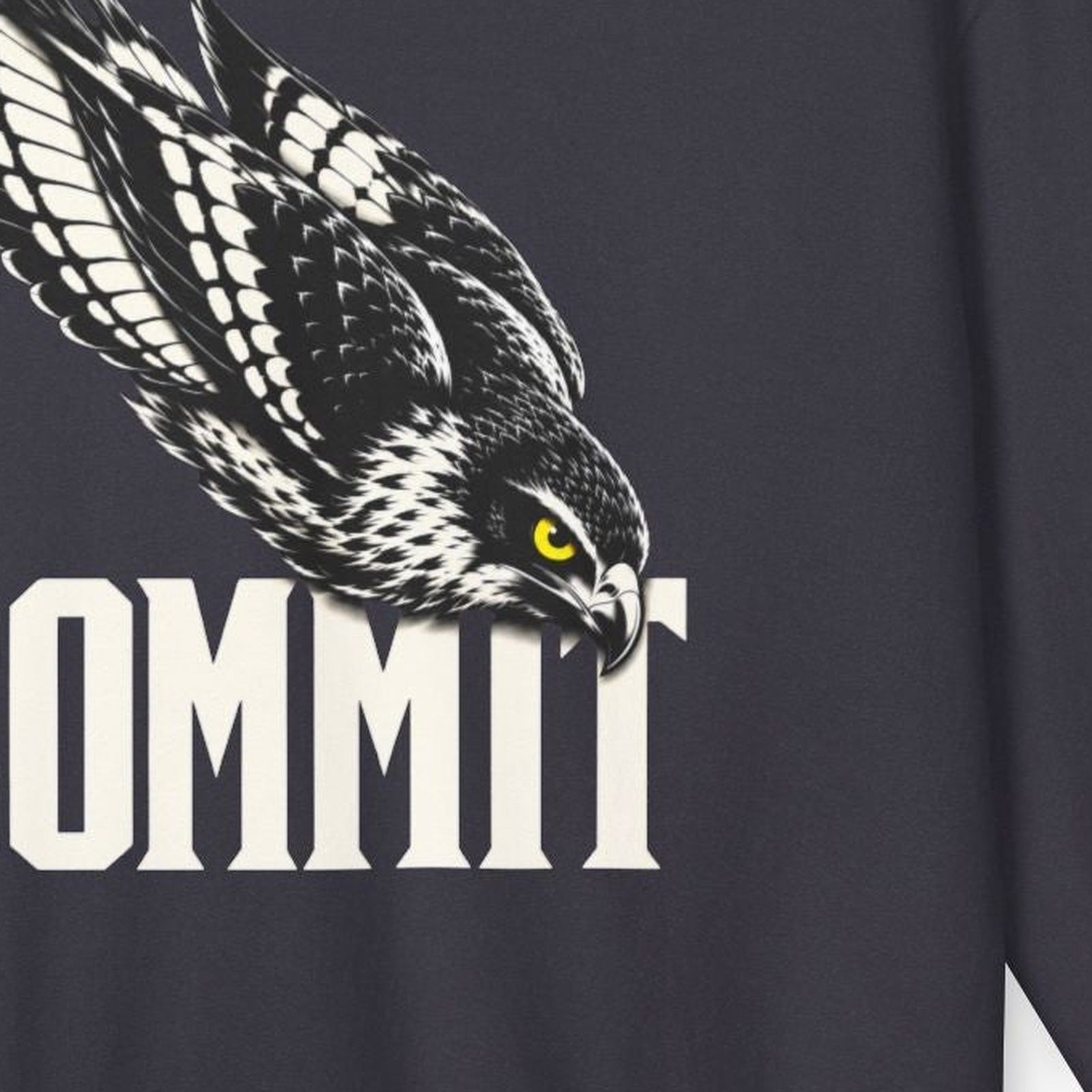 Commit Hawk Hoodie — hawk eye on garment
