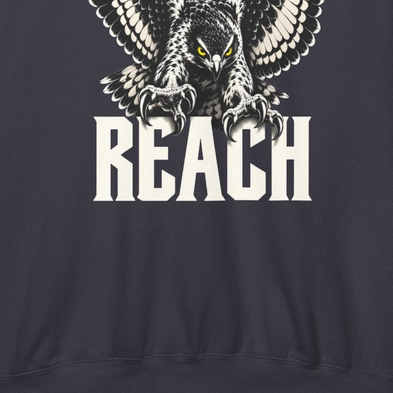 Reach Hawk Hoodie — garment print detail
